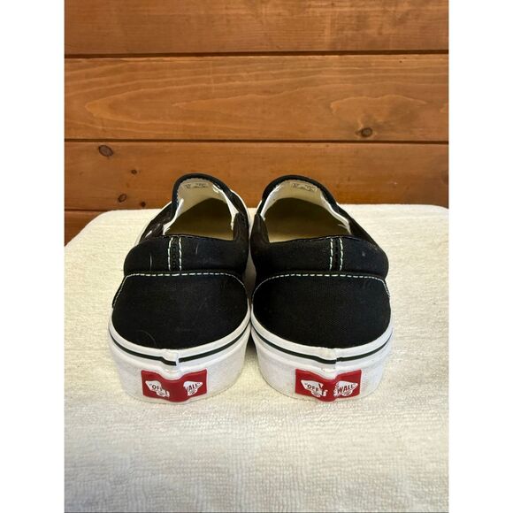 Vans Unisex Skate Slip-On Skateboard Shoe - Black/White Mens Sz 6.5 - Picture 3 of 8